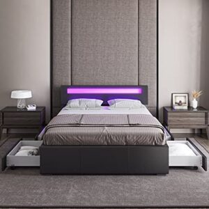 3- ZTOZZ twin bed frame with led lights
